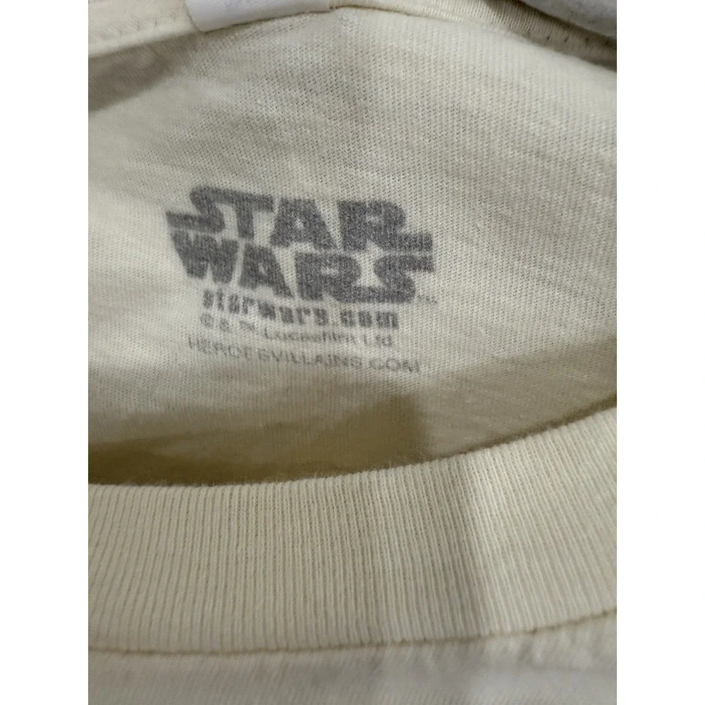 Start Wars Beige Unisex T-shirt Size Large 100% Cotton‎ - Picture 2 of 5